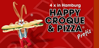 Happy Croque & Pizza Logo
