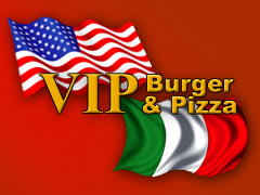 VIP Burger und Pizza Logo